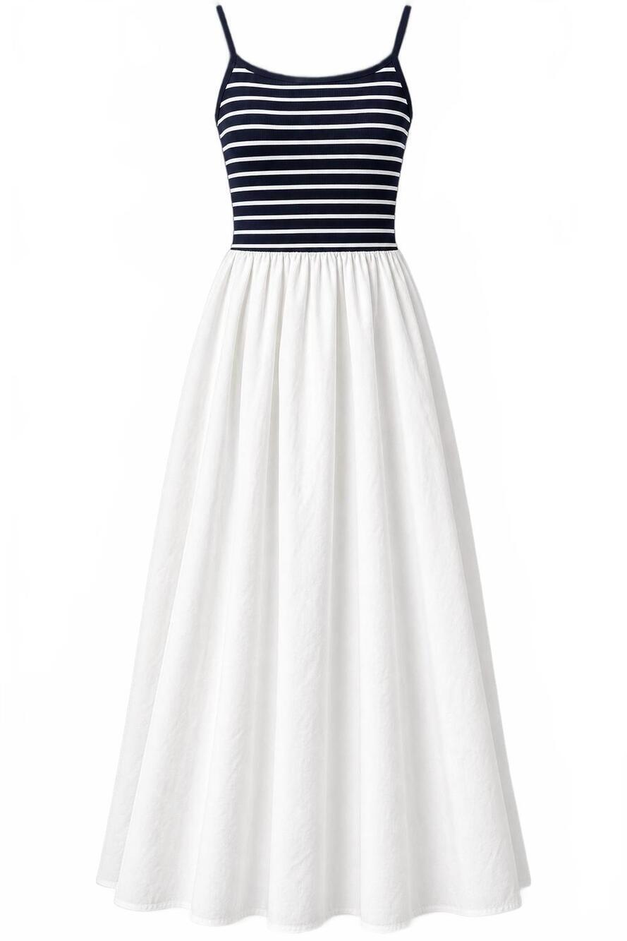 NEW FEW MODA women's beryl mixed media dress in navy